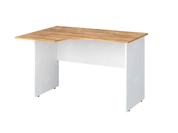 TANDEM RTD012-120L-ME Стол эргономичный левый 1200х900х750 Таксония медовая/Белый - Вид 1