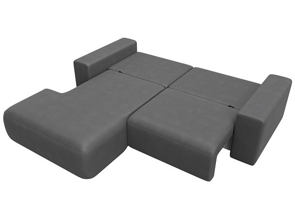 Диван угловой Лига-036 НПБ Классик левый угол Искусственная замша серый - Вид 9