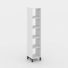 Стайл Проджект Каркас стеллажа 5 яр. SN.KS-510 Белый/Металл Антрацит 387*400*1982 - Фото предпросмотра