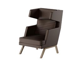 Aldo Кресло высокое ALD-01 Линкольн 221/Металл Капучино 790*960*1180 - Фото предпросмотра