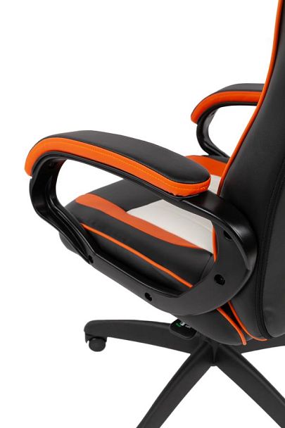 Кресло Chairman game 16 Россия экокожа черный/оранжевый/белый - Вид 11