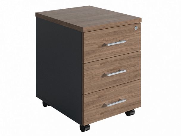 Тумба выкатная NPW-406 L3 тёмный орех/антрацит - Вид 1