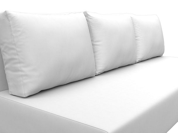 Диван прямой Лига-033 Экокожа белый - Вид 4