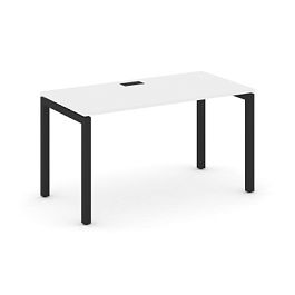 Стайл Проджект Стол письменный SN-5P.SP-003 Белый/Металл Черный 1380*600*750 - Фото предпросмотра