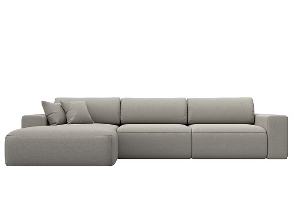 Диван угловой Лига-036 НПБ Классик Лонг левый угол Рогожка бежевый - Вид 2