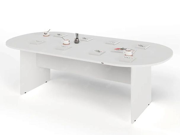 ЛАЙТ / LIGHT RLG010-24x12 Конференц-стол 240x120x75 Белый - Вид 3