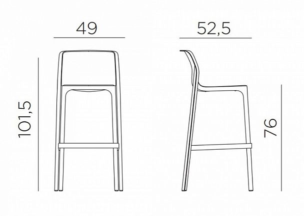 Стул барный Net - Вид 3