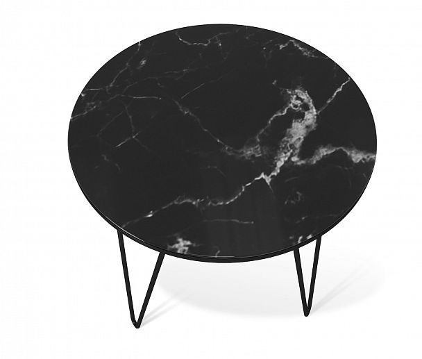 Столик кофейный Sheffilton SHT-CT27 черный муар/черный мрамор - Вид 4