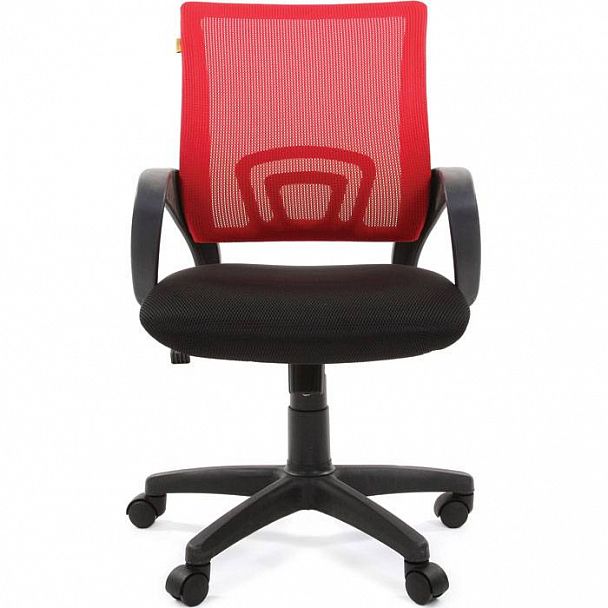 Кресло CHAIRMAN 696, ткань TW/сетчатый акрил, красный - Вид 2