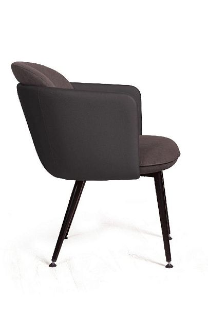 Стул с подлокотниками Phoenix (Феникс), ткань комбинированная с иск кожей, черный - Вид 3