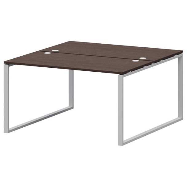 Бенч двойной на 2 рабочих места АМБ.О-002.60 Дуб венге/Белый 1200x1236x760 Арго-М - Вид 1