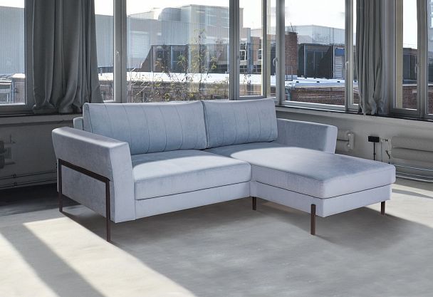 Fiji диван-кровать с шезлонгом, велюр - Вид 8