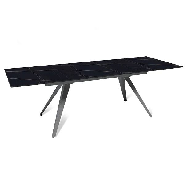 Стол раскладной Asti (160+40+40), керамика матовая Black Gold - Вид 6