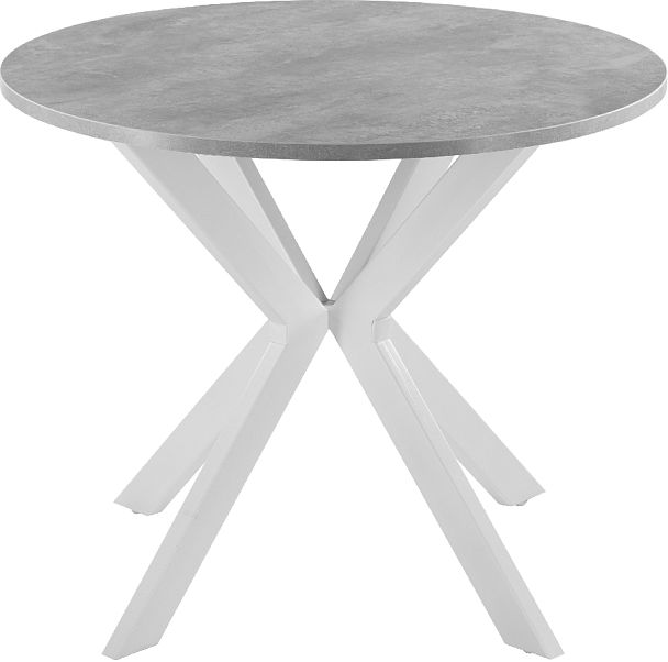 Стол Вега D90 Бетон/Белый - Вид 2