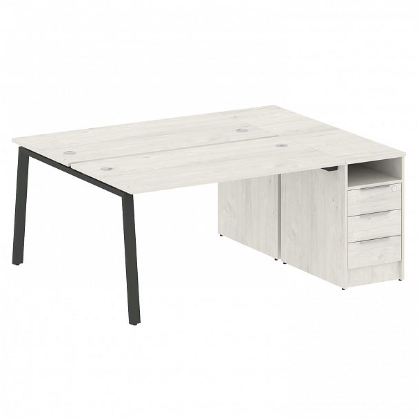 Рабочая станция "Metal System" БА.РС-СТП-2.3 дуб наварра/антрацит - Вид 1