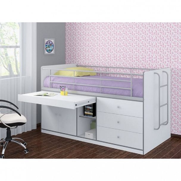 Кровать-чердак "Дюймовочка-6" - Вид 1