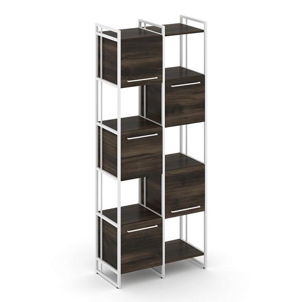 Rift Шкаф комбинированый RF.NS-003 Дуб Мали/Металл Белый 820*396*2010 - Вид 1