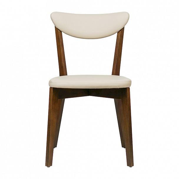 Стул Ruby, экокожа Luxa almond (бежевый), старинный орех - Вид 3