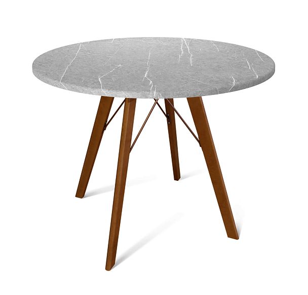 Стол Sheffilton SHT-TU9/TT 90 МДФ темный орех/серый мрамор - Вид 2