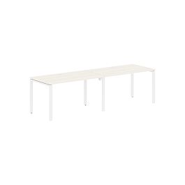 Стол 2-х местный EUWST 2780 Ясень Траун/Белый 2726х800х750 EDIS - Фото предпросмотра