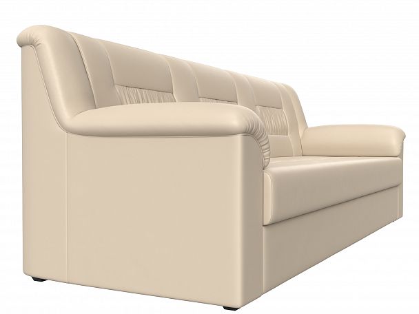 Прямой диван Карелия (полностью экокожа бежевая) - Вид 3