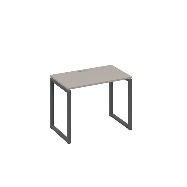 Стол письменный на металлокаркасе QUATTRO A4 А4 Б4 002 БП мокко премиум / металлокаркас антрацит - Вид 1