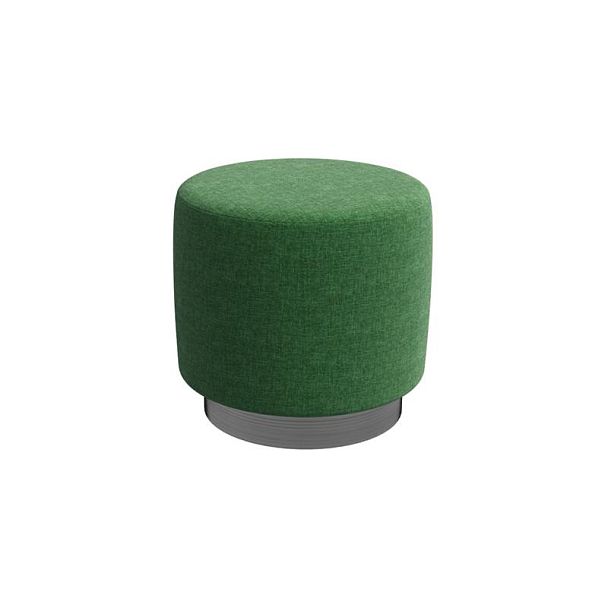 Vermont Пуфик PV-1 Velvet Lux 77/Серебро 450*450*425 - Вид 1