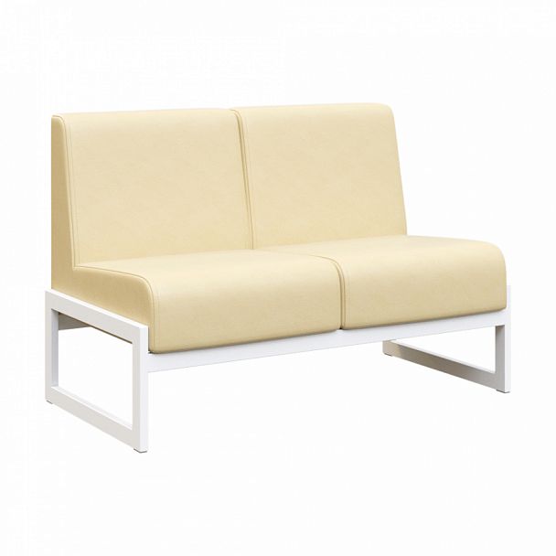 Диван двухместный "MODULE" MD.D2 Белый+бежевый - Вид 1