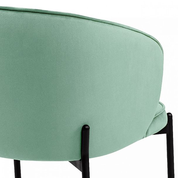 Комплект кухонных стульев Миэль мятный велюр/черный, 2 шт. - Вид 9