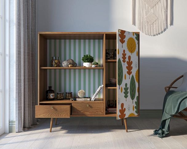 Стеллаж с нишей Berber принт 30 арт BB28/Print_30 - Вид 2