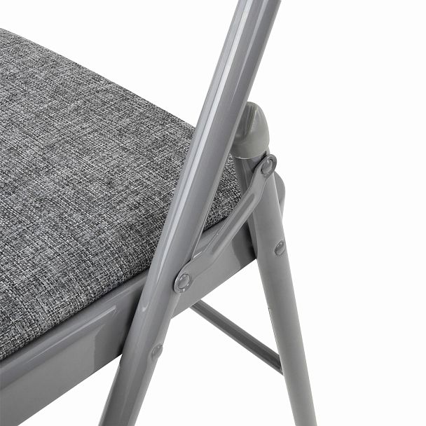 Стул складной BRABIX "Golf Plus CF-003 КОМФОР"Т, серый каркас, серая ткань, 532890 - Вид 11