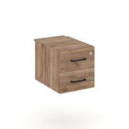 Стайл Проджект Тумба с 2 ящ. SN.TP-033 Дуб Табак/Черный Ручки 343*607*356 - Фото предпросмотра