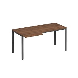 Стол эргономичный левый на металлокаркасе МП2 Формула МП2 К 197 орех французский / антрацит - Фото предпросмотра