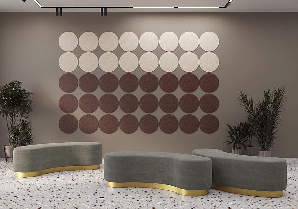 AcustiX Настенная панель шестигранная (6 лучей) VE.NP-6G6LU-100 Крем-брюле 200*173*12
(сторона 100мм - Вид 2