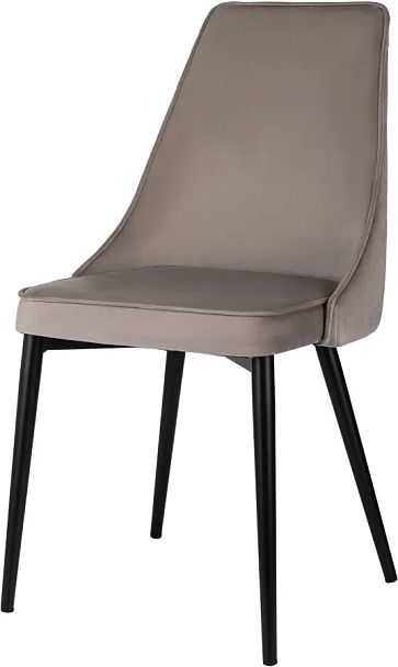 Стул для дома Бюрократ CH-K4 т.бежевый Holland 61 металл черный на ножках (CH-K4_1/HL61) - Вид 2