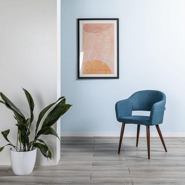 Кресло Oscar Сканди Блю Арт Темный Орех - Вид 12