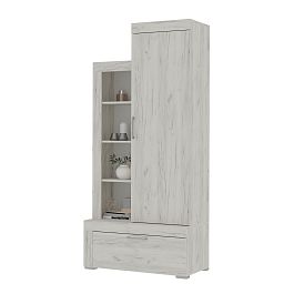 Гранд стеллаж 01 (ШК 5) (0.896х1,945х0,449) дуб крафт белый - Фото предпросмотра