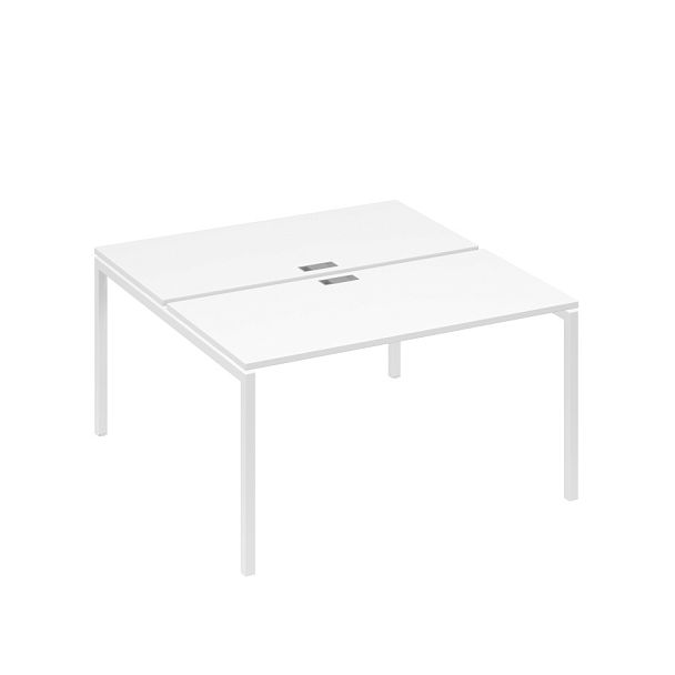 Рабочая станция опоры DUE 2х140 A4 А4 С2 174 БП белый премиум / металлокаркас белый - Вид 1