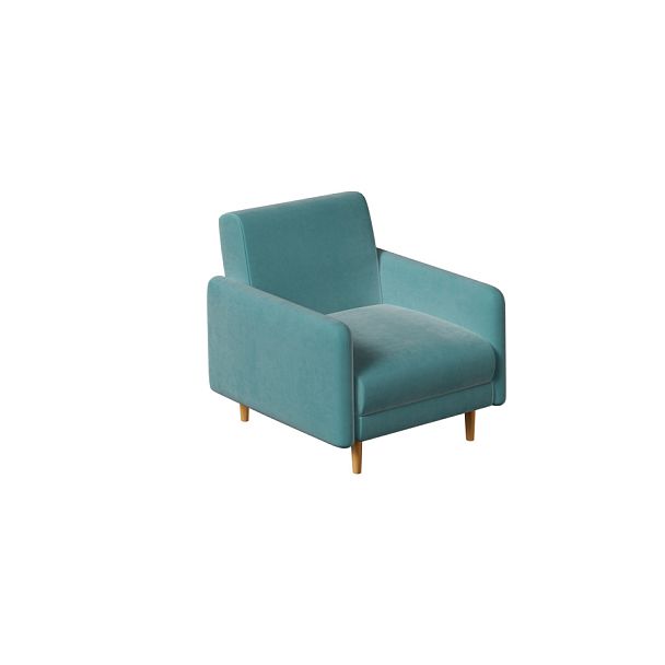 Кресло-релакс Chairman Ларс 790х900х860 велюр зеленый - Вид 1