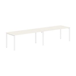 Стол 2-х местный EUWST 3580 Ясень Траун/Белый 3526х800х750 EDIS - Фото предпросмотра