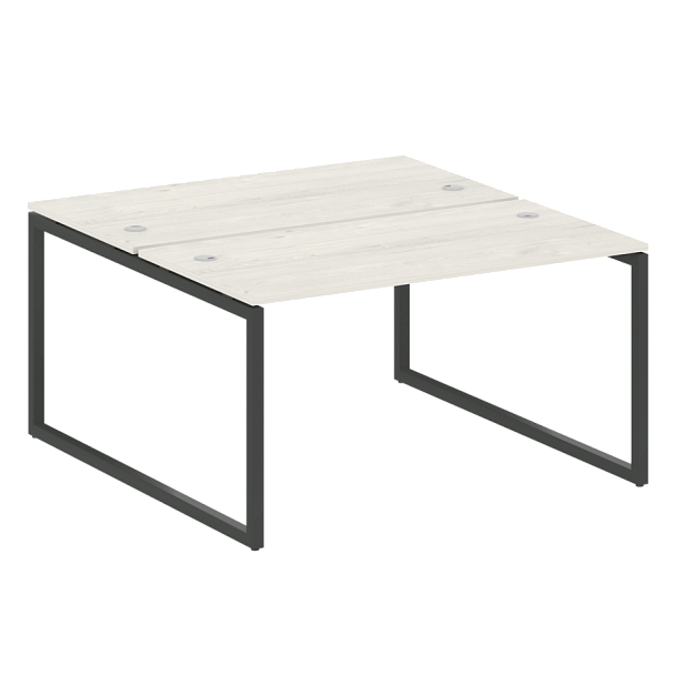 Metal System Quattro Р. ст. на О-образном м/к 40БО.РАС-СП-2.3 Дуб наварра/Антрацит металл 1400*1475*750 - Вид 1