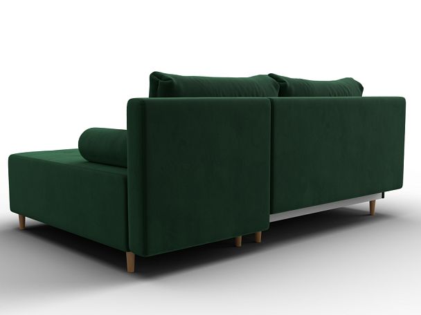 Диван угловой Лига-102 угол универсальный Велюр зеленый - Вид 5