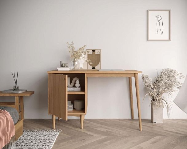 Стол рабочий Bubble Solid с левой тумбой арт BBL09S - Вид 3