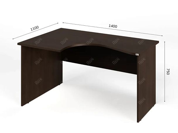 ЛАЙТ / LIGHT RLG005-14x11L Угловой стол 140x100x75 Венге - Вид 3