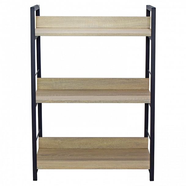 Стеллаж на металлокаркасе BRABIX "LOFT SH-002", 600х350х845 мм, цвет дуб натуральный, 641233 - Вид 4