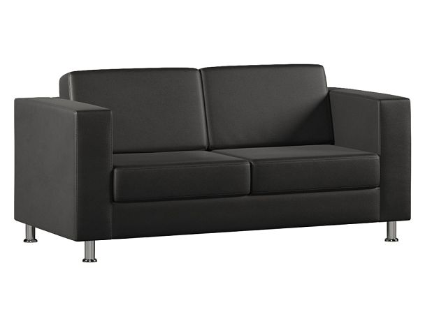 Диван Everprof Felix двухместный XL Экокожа Черный - Вид 1