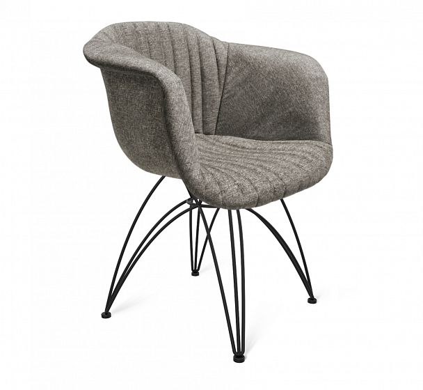 Стул Sheffilton SHT-ST31-C1/S112 с подлокотниками пепельный/черный муар - Вид 2