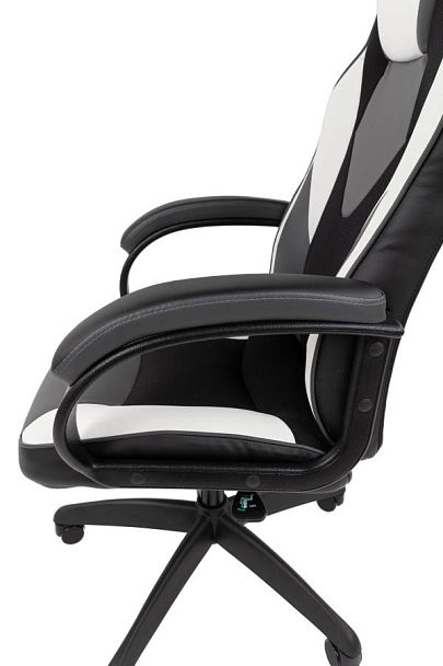 Кресло Chairman game 17 Россия экокожа черный/серый/белый - Вид 12