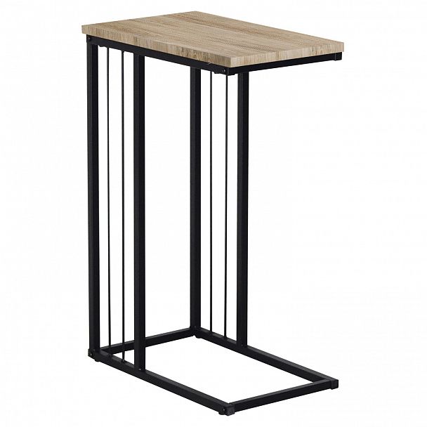 Стол журнальный на металлокаркасе BRABIX LOFT CT-002, 450х250х630 мм, цвет дуб натуральный, 641862 - Вид 2