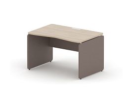 RAC002-12x8 ACCORD Стол симметричный, без заглушек 1200х800х735 Сосна Аланд/Серый камень - Фото предпросмотра